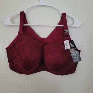 torrid Burgundy Floral Jacquard Underwire Bra